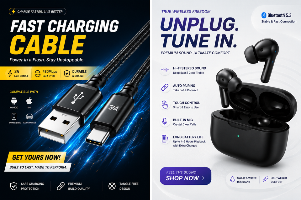 Premium Fast Charging USB-C Cable – High-Speed Charging & Data Transfer